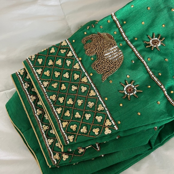 Custom handmade beaded Indian wedding guest outfit - Picture 6 of 10